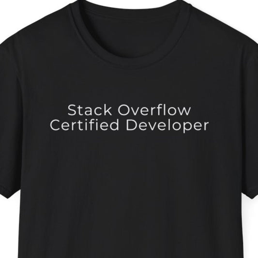 Stack Overflow Certified Developer T-Shirt